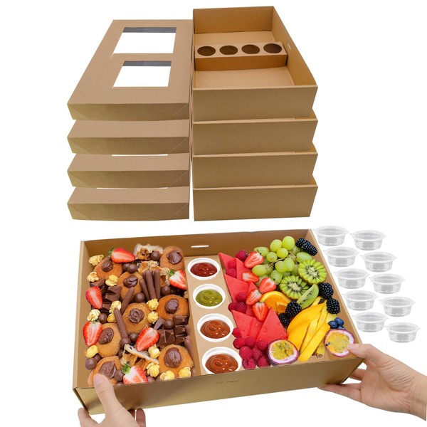 Ganfaner Large Serving Platter Tray with Lid Heavy Duty 10