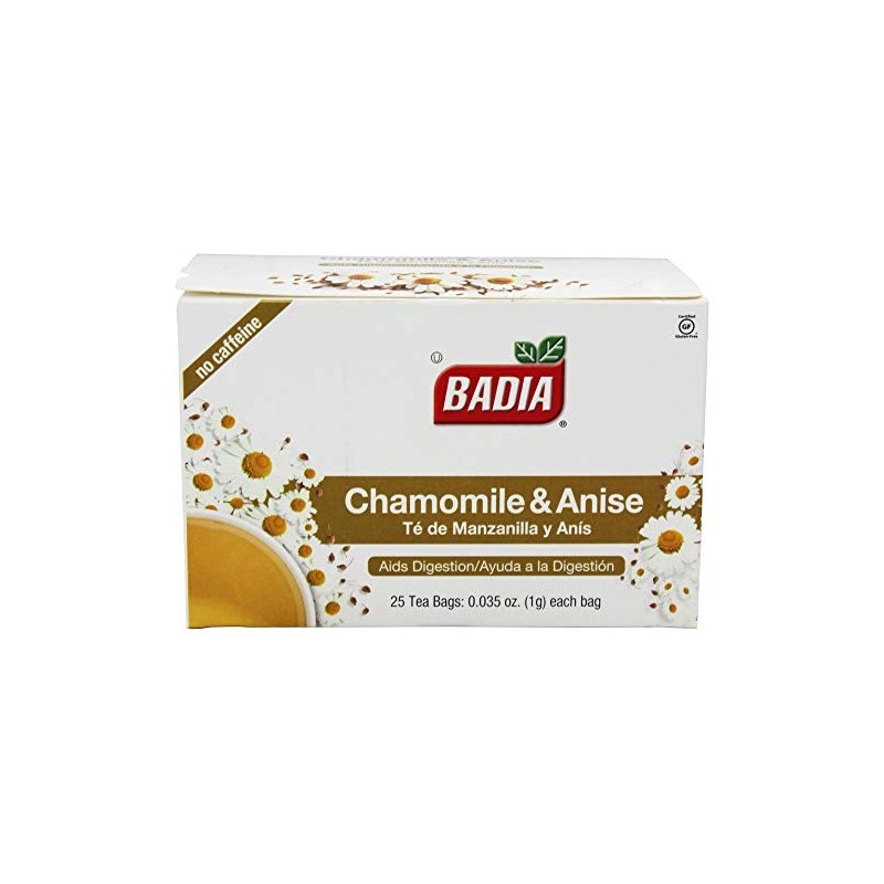 BADIA Tea Chamomile and Anise 25 BG 2 Pack