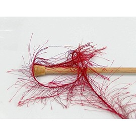 Dark Red Long Eyelash Yarn Ice Luxurious Fun Fur 50gr 38yds