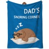 YUAOEUR Dad Blanket Dad Birthday Gifts Flannel Throw Blanket 40x50