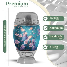 Yatskia Butterfly Small Urns for Ashes, Urns for Human Ashes Adult Man, (Pack of 1, 3 Inch)