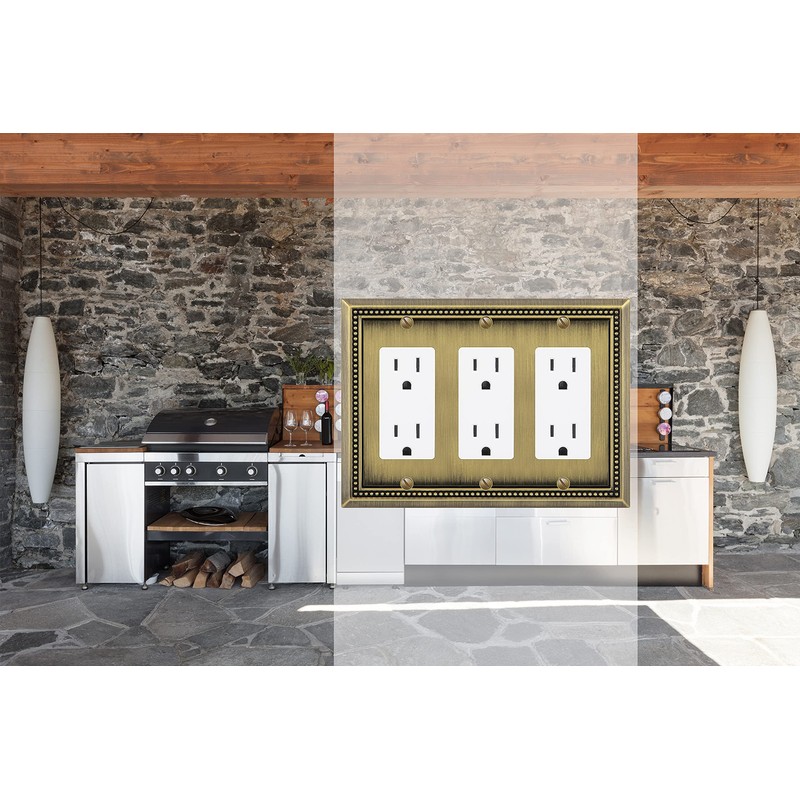 Henne Bery Sunken Pearls Heavy Duty Decorative Wall Plate Switch