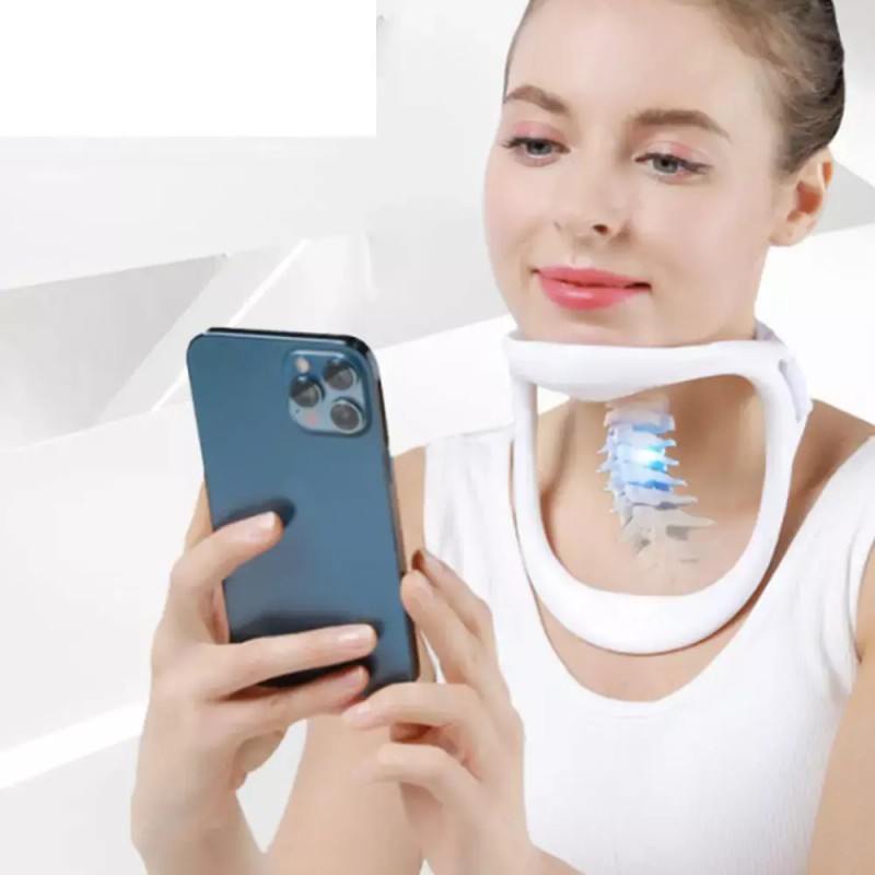 목 보호대 견인기 스트레칭 목고정기 고정 Neck Protector Puller Stretching