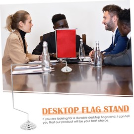 Ciieeo Desktop Flag Rack Alloy Table Flag Holder for Office Conference Meeting Use Elegant Stable Design