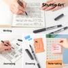 Shuttle Art RollerBall Pens, 50 Pack Black Fine Point Roller