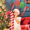 28Pcs Christmas Foil Balloons, Large Candy Cane Mylar Balloons with