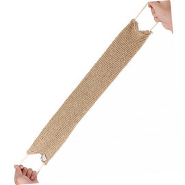 minkissy 2pcs Bath Bar Back Scrubber Shower Exfoliate Towel Naturales Body Towels Extra Handled Back Brush Exfoliator Body Towel Loofah Back Strap Deep Cloth Strip Wash Cloth Jute