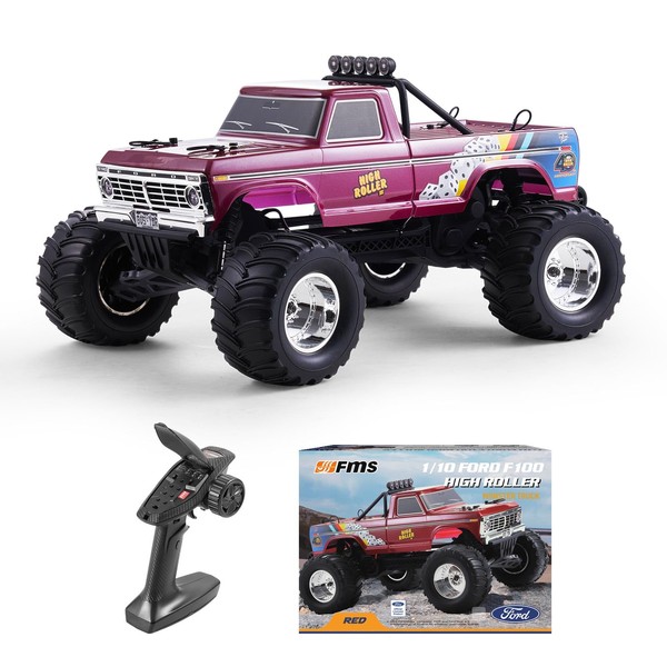 FMS 1/10 Ford F-100 RC Monster Truck, RS Without Battery,