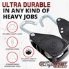 Rope Ratchet 3/8" Tie Down Pulley Hanger, Heavy Duty Locking