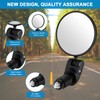Accmor 2pcs Bike Mirror, Bar End Bicycle Riding Rearview Mirrors