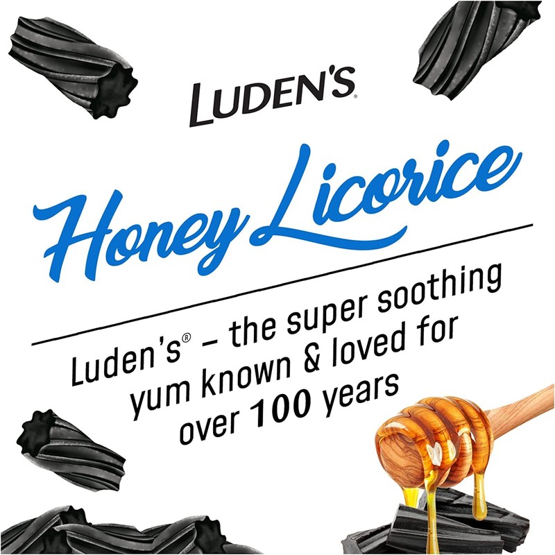 Luden's Soothing Throat Drops, Honey Licorice, 30 ct (Pack of