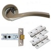 Carlisle Brass GK008SNCP/INTB Satin Nickel/Polished Chrome Handles, Hinges and Latch