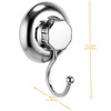 MaxHold No-Drilling/Suction Cup Single Robe Hook - Vaccum System -