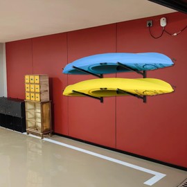 LINGVUM Kayak Storage Rack Kayak Wall Mount, Adjustable Heavy Duty Kayak Rack for Kayak Canoe Paddle Board, Indoor and Outdoor Display