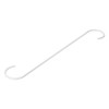 Wake Industry Kabette Wall Storage S-Shaped Hook, White, 11.8 inches