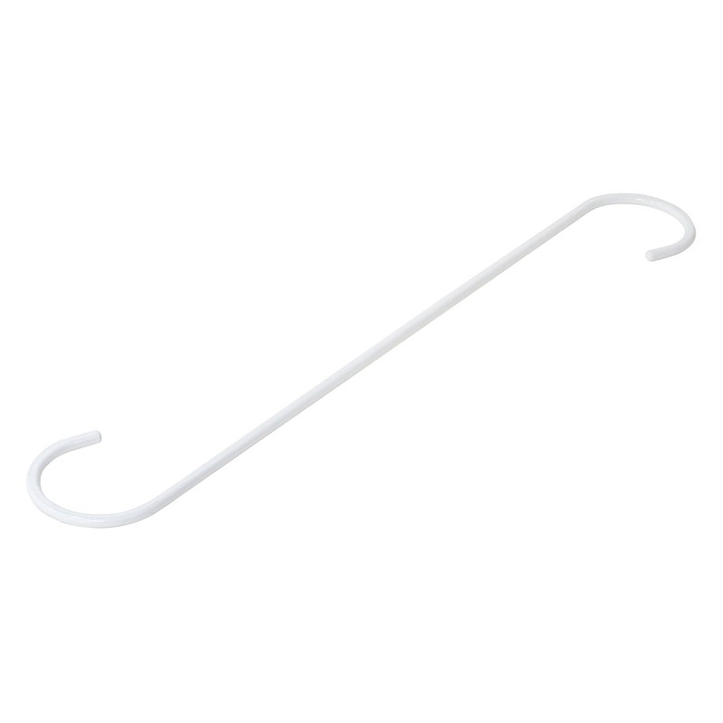 Wake Industry Kabette Wall Storage S-Shaped Hook, White, 11.8 inches