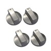 LBB＆ZQQ 4Pcs Universal Gas Stove Knobs - 8mm Metal Hob