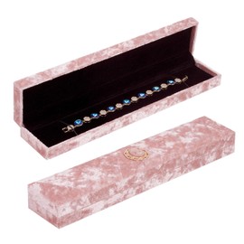 HAPPOW Jewellery Storage Chains, Velvet Long Chain Gift Box, Necklace Box, Bracelet Box, Vintage Gift Box, Jewellery, for Mother's Day, Birthday, Wedding, Anniversary, Valentine's Day, Anniversary