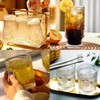 CAZAGA Glass Toothbrush Holders for Bathrooms, 12 oz Clear Tooth
