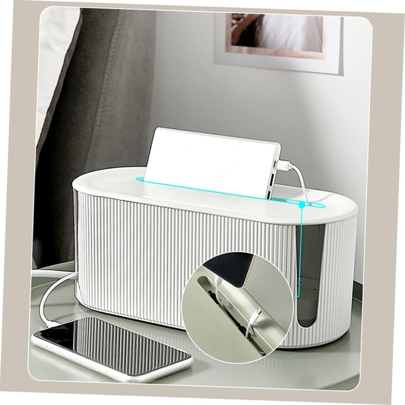 Mipcase 1pc Cable Organizer Box for Cords and Wires Simple