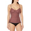 prAna Moorea Tankini para Mujer, con Rayas de tejado oxidadas,