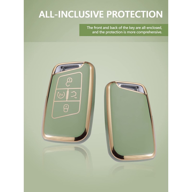 TECART TPU Key Case Cover Fit for VW Atlas Golf