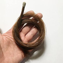 M01511 MOREZMORE Whiskers for Needle Felting Real Horse Hair Brown for Whiskers in Needle Felted Animals