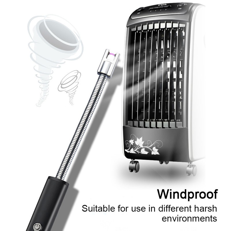 Portable Windproof BBQ Lighter Charging Long Hose Arc Lighter for