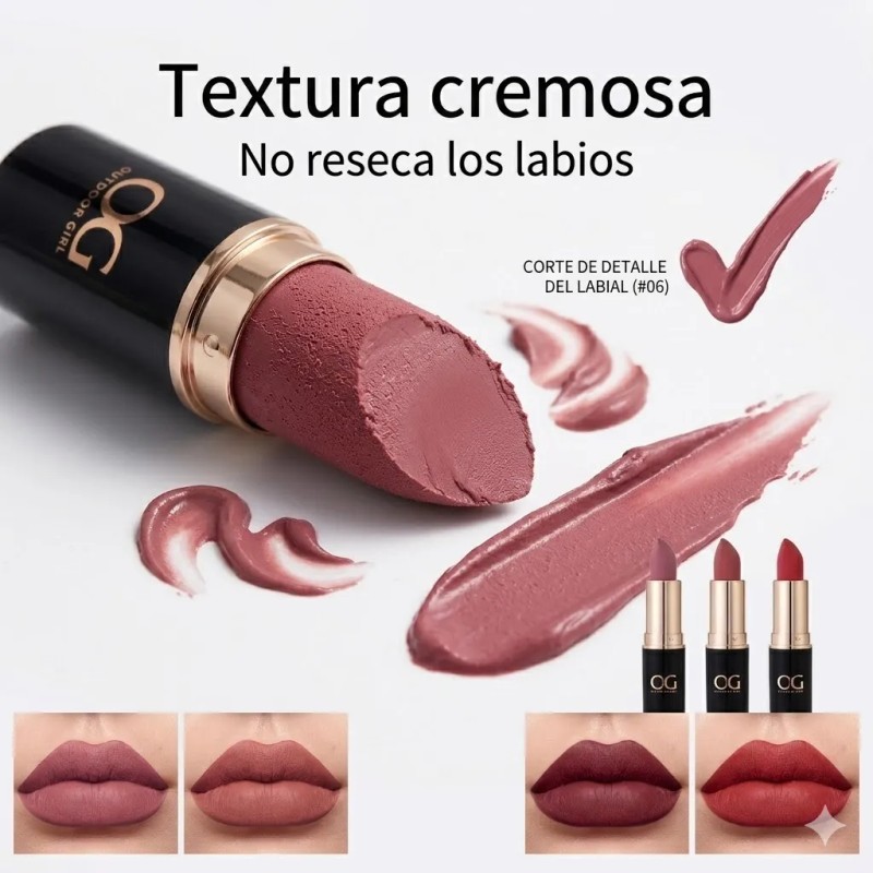 OG Premium Moisturizing Matte Red Lipstick – Long-lasting, Elegant Finish