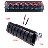 Geloo 8 Gang Switch Panel, 12 V/24 V Waterproof Toggle