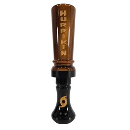 Elite Duck Calls Big Hurrikin Acrylic Duck Call, Single Reed with Spit Grooves – Designed by 3X World Champion Brad Allen – Mallard, Teal, Wood Duck, Gadwall, Pintail (Brown Pearl)
