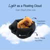 BodyPedia Air Inflatable Neck Pillow for Travel, Soft Support, Waterproof,