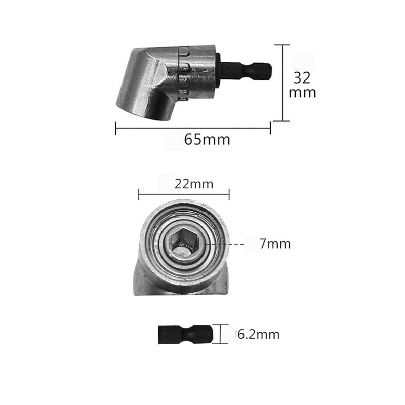 HALJIA Right Angle Drill 105 Degree Angle Extension Power Screwdriver