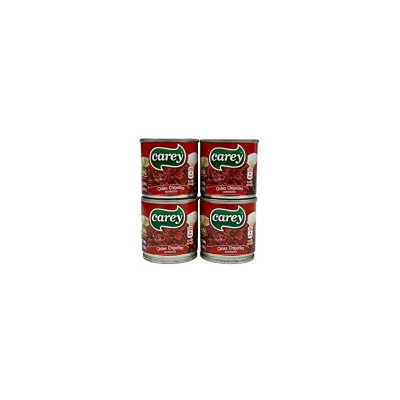 Chipotles Peppers in Adobo Sauce Carey 100g (Pack of 4)