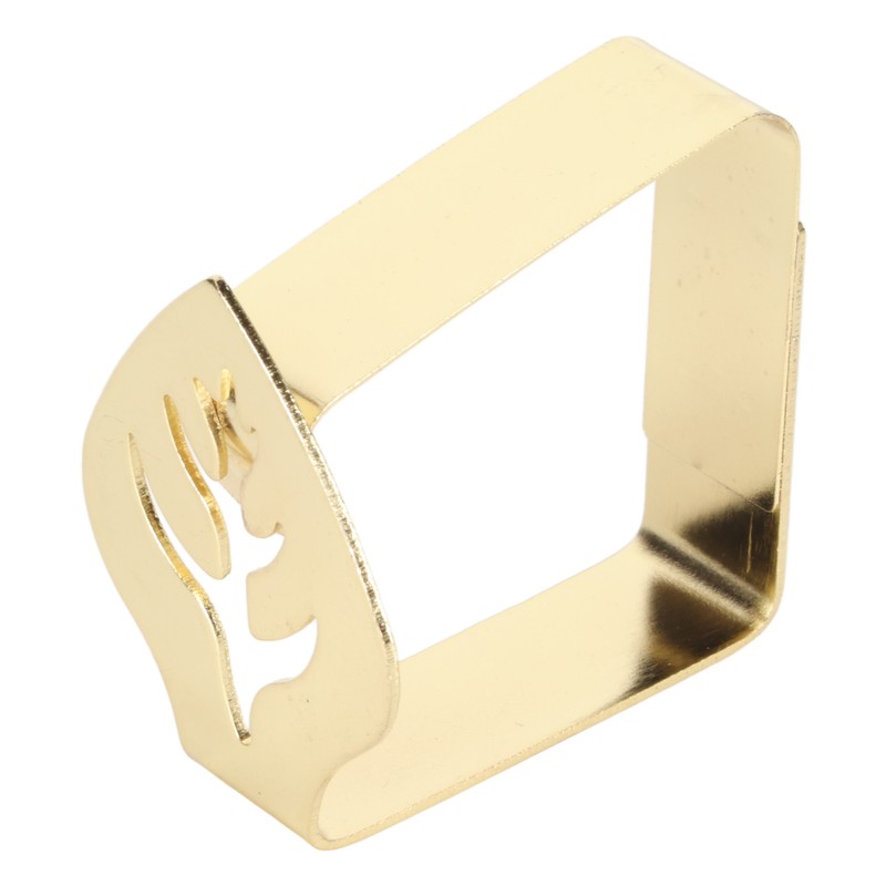10Pcs Tablecloth Clips Stainless Steel Leaf Style Anti Slip Multi