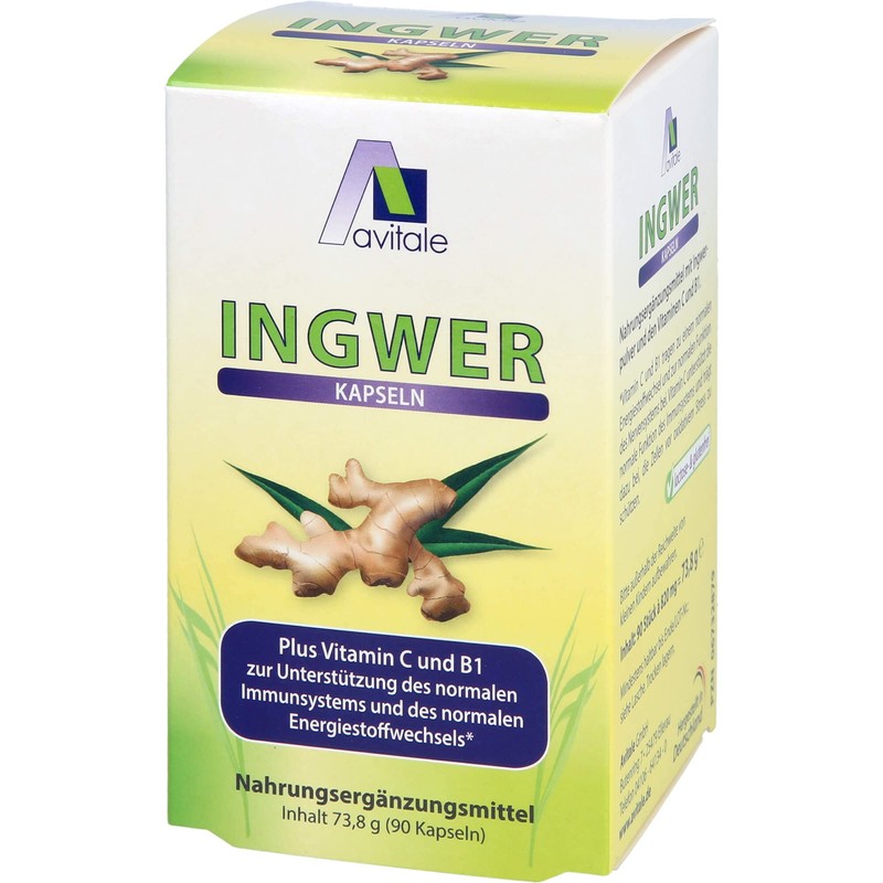 INGWER 500 mg Kapseln+Vitamin B1+C 90 St