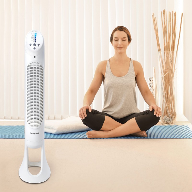Honeywell QuietSet Whole Room Oscillating Tower Fan (5 Speed Settings,