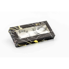 Faux Mink Russian Volume Strip Lashes Natural Look Eyelashes 2 Pair 2 Styles Curly 3D Effect