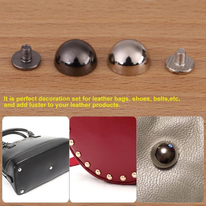 20pcs Rivets Studs, Screw Mushroom Rivets Buttons Dome Shape Rivets