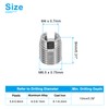PATIKIL 40pcs Self Tapping Thread Inserts M4 x M6.5 x