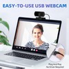 KIMIGO Full HD Webcam, USB a Webcam with Microphone for