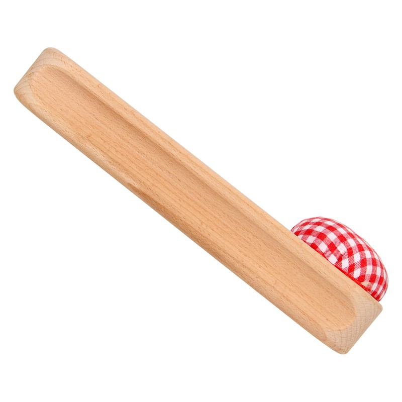 Quilters Clapper Pin Cushion Design Smoothing Wood Easy Operation Hardwood