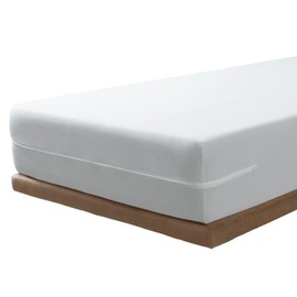 SAVEL - Mattress Encasement (105x190/200 cm) | Silk Touch | Zipped Mattress - White