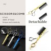 2 in 1 Hair Scissors with Comb, Professional Hair Cutting