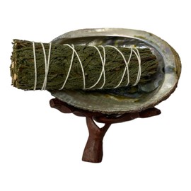 NessaStores Cedar Smudge Sticks, 4-Inch Long Burn Time, Hand Tied, All Natural, Ethically Sourced for Home Cleansing, Clearing Negative Energy, & Attracting Positivity JC-115 (Cedar Beginner Kit)