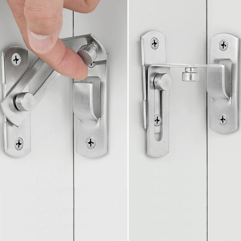 Cerradura de Puerta de Granero 4 Piezas Pestillo de Puerta