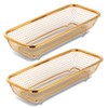 Buyer Star Stainless Steel Cutlery Drawer Organizer Pack of 6,