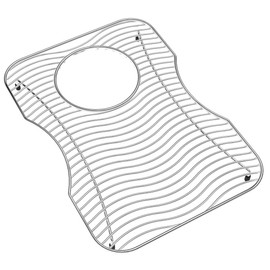 Elkay LKWOBG1116SS Stainless Steel Wire Sink Rack with 5" Drain Opening - Bright Polished