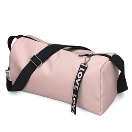 Gincci Mini Boston Bag for Men and Women, Shoulder Bag, Crossbody Bag, Mini Bag, Drum Bag, Yoga Bag, Sports Bag, Travel Bag, Travel Bag, Outdoor, Camping, Gym, Lightweight, Small Size - Pink