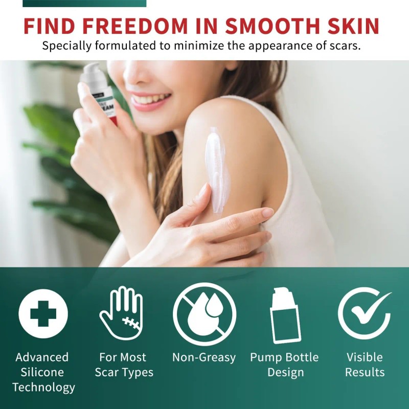 Crema De Silicona Protect Life Para Cicatrices Quirúrgicas,